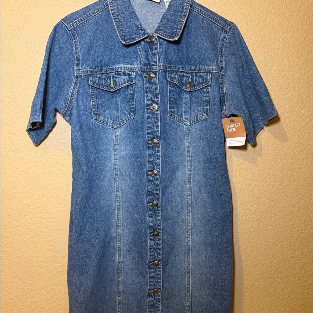 Vintage Faded Glory Blue Denim Dress